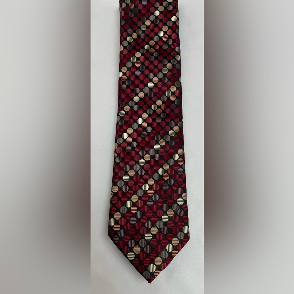 Croft & Barrow Burgundy and Black Tie